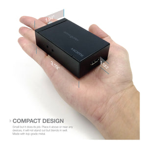 Dimensions of MINI HDMI to 3G-SDI Converter