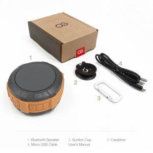 Omnigates Aeon Portable Bluetooth Speaker POD [Orange / Gray]