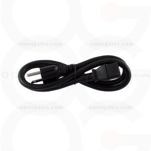 Standard AC Power PC/Monitor Cord, 14AWG, 15A 125V, NEMA5-15P/C13 Connector Cable, Black, 3 feet