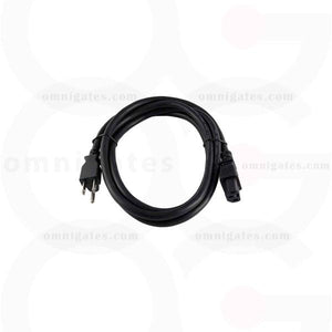 Power Cord 14AWG, SJT, NEMA 5-15P to IEC C15 Connector Cable, Black, 8 feet