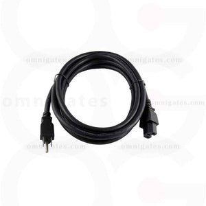 Power Cord 14AWG, SJT, NEMA 5-15P to IEC C15 Connector Cable, Black, 10 feet