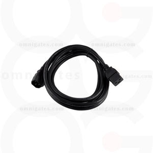 Black 10 feet Power Cord Extension, 14AWG, SJT, 15A/250V, C14/C19 Connector cable