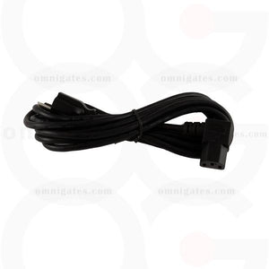 Right-Angle Standard AC Power PC/Monitor Cord, 18AWG 3 Conductor, 10A 125V, NEMA5-15P/C13 Connector Cable 10 feet