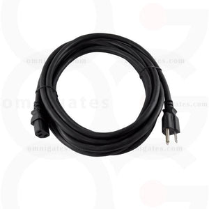 Standard AC Power PC/Monitor Cord, 14AWG, 15A 125V, NEMA5-15P/C13 Connector Cable, Black, 15 feet