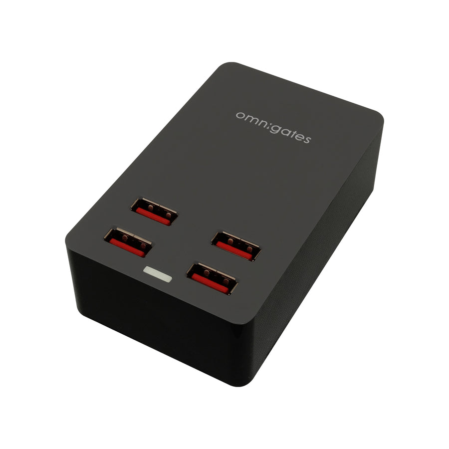 omnigates black 4 Port USB Smart Charger