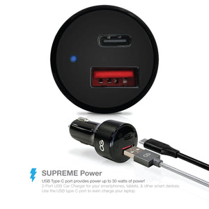 Omnigates 2-Port Car Charger with Type-C [35W]