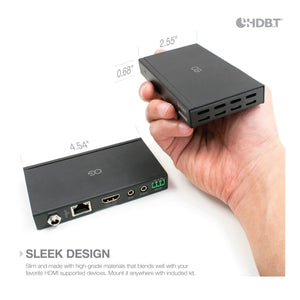 HDBaseT HDMI Extender kit [up to 150m/ 500ft] over single Cat 5e/6/6A/7 Ethernet Cable