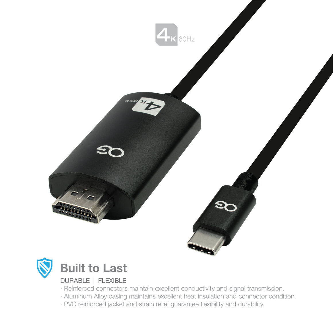 Omnigates USB C to HDMI Cable (4K@60Hz)