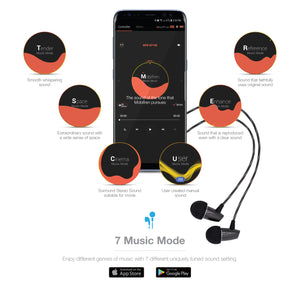 OG-MobiFren Seiren Hi-Res Stereo Sound with Apt-X HD Stereo Bluetooth Headset Elastic earphone