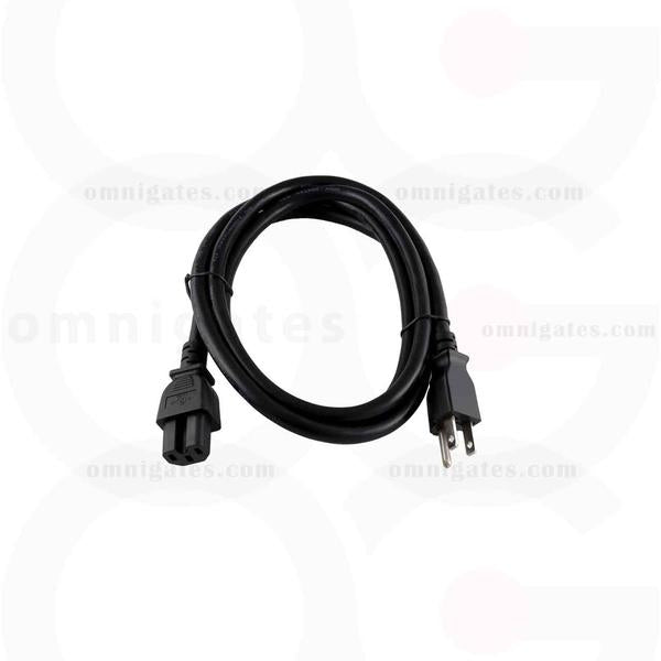 Power Cord 14AWG, SJT, NEMA 5-15P to IEC C15 Connector Cable, Black, 3 feet