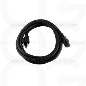 Standard AC Power PC/Monitor Cord, 14AWG, 15A 125V, NEMA5-15P/C13 Connector Cable, Black, 6 feet