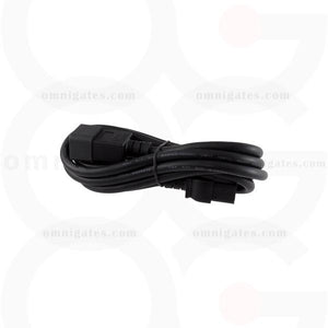 8 feet black Extension Power Cord, 14AWG, SJT, 15A/250V, C19/C20 Connector Cable