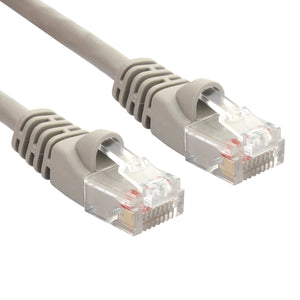 Gray RJ45 CAT 5e Ethernet Network Patch Cable 350MHz Gold Plated UTP