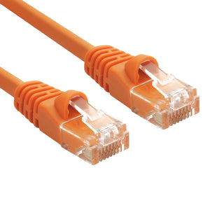 Orange RJ45 CAT 5e Ethernet Network Patch Cable 350MHz Gold Plated UTP