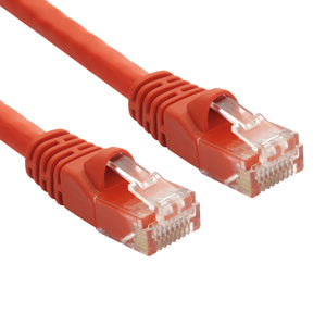 Red RJ45 CAT 5e Ethernet Network Patch Cable 350MHz Gold Plated UTP