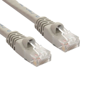 Gray RJ45 CAT 6 Ethernet Network Patch Cable Gold Plated UTP 
