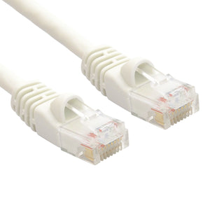 White RJ45 CAT 6 Ethernet Network Patch Cable Gold Plated UTP