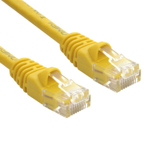 Yellow RJ45 CAT 6 Ethernet Network Patch Cable Gold Plated UTP