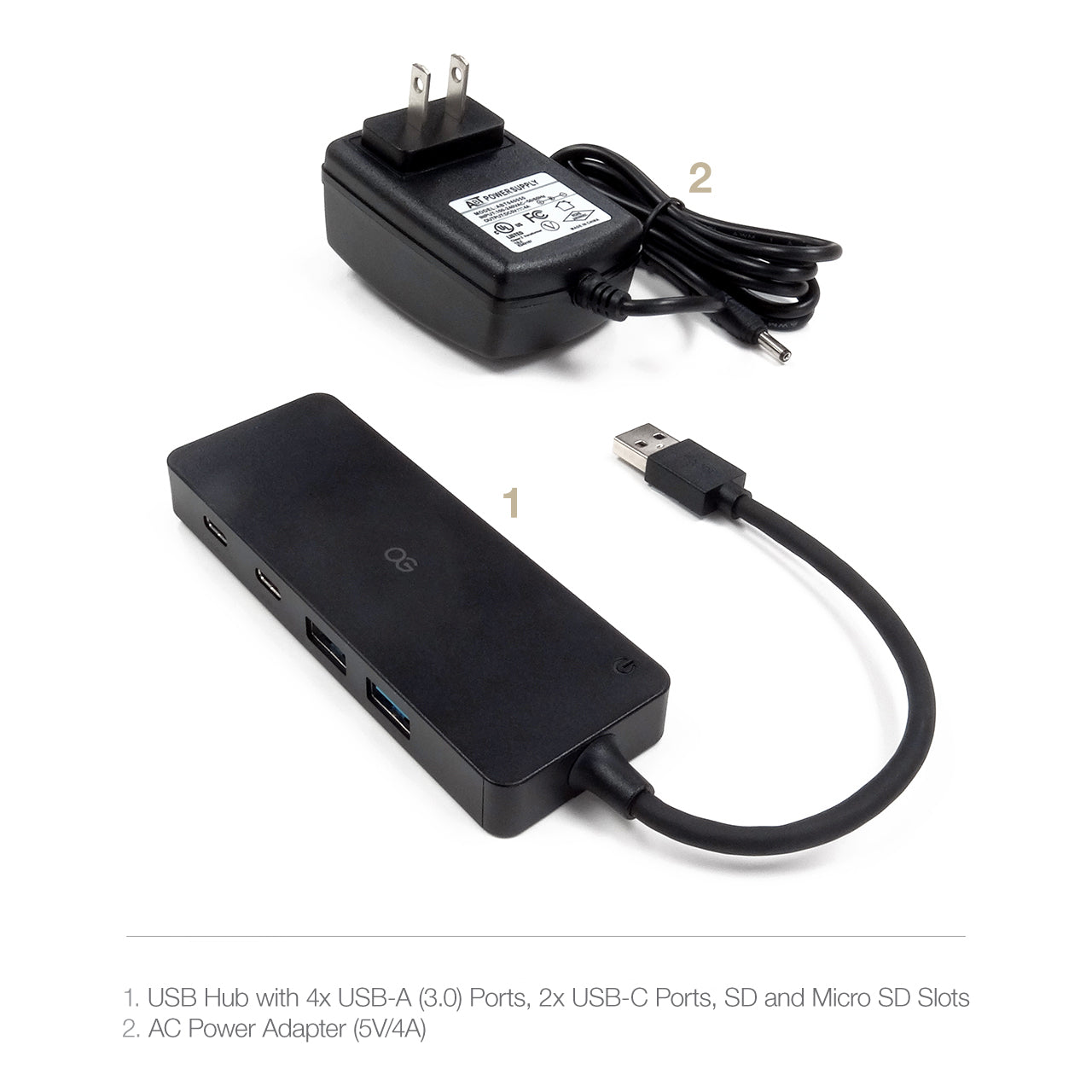 Multi-Hub ACME Adaptateur USB-C vers 2 USB-A + Carte SD + Micro SD