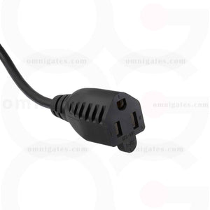 AC Power Adapter Cable, 18AWG, NEMA5-15R/C14 female plug