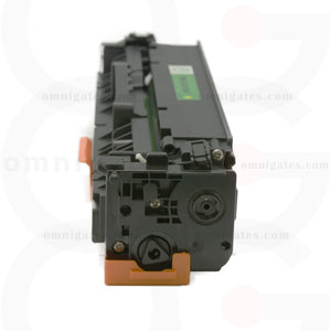 side view of yellow OGP Compatible HP CE412AY Laser Toner Cartridge