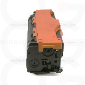 side view of magenta OGP Compatible HP CE413AM Laser Toner Cartridge