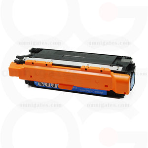 front view of cyan OGP Remanufactured HP CE261A Laser Toner Cartridge