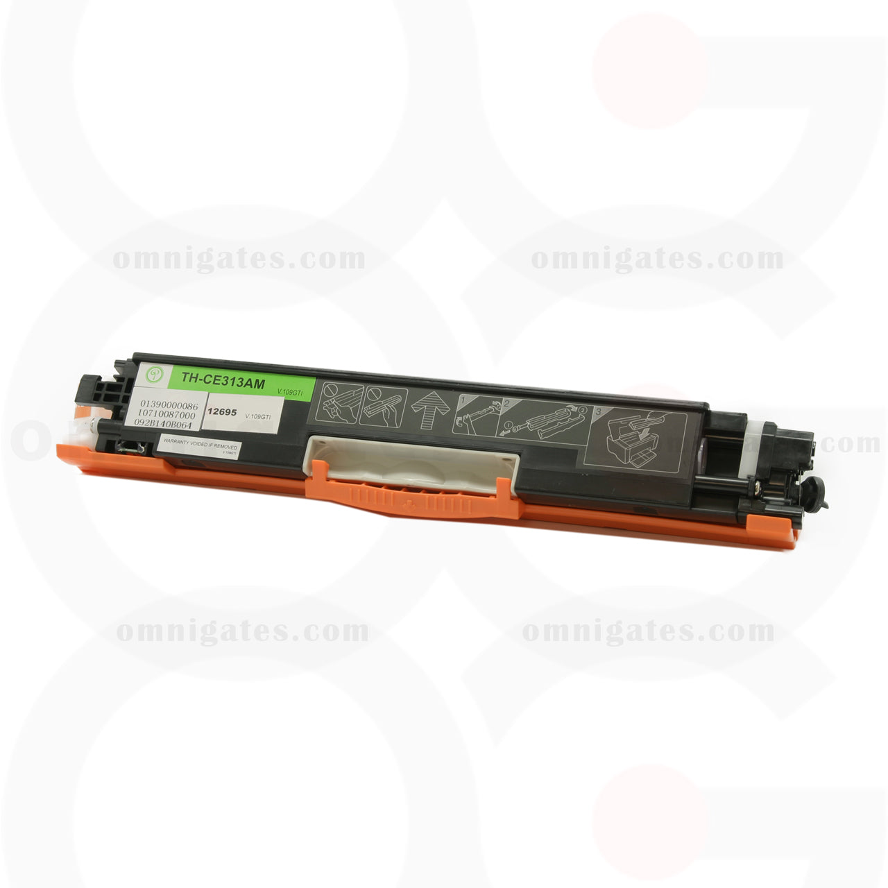 front view of magenta OGP Remanufactured HP CE313A Laser Toner Cartridge