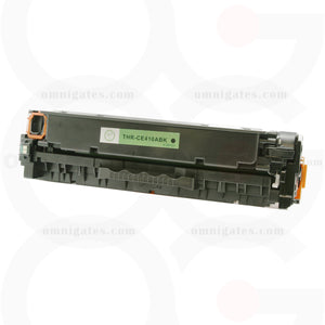 front view of black OGP Remanufactured HP CE410A Laser Toner Cartridge