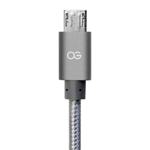 gray Premium High Speed USB A to Micro-5Pin Sync/Charging Cable Metallic 