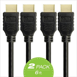Omnigates High Speed HDMI Cable with Ethernet, 6ft Multi-Pack